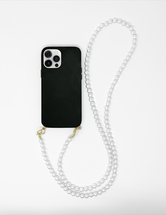 Long Pearl Chain Case iPhone 13 Pro Max – Halo Cases London - Main Image