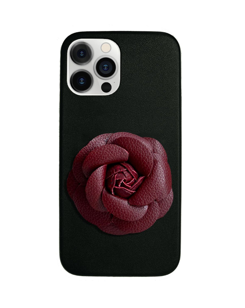 Bordeaux Camellia Case iPhone 14 plus