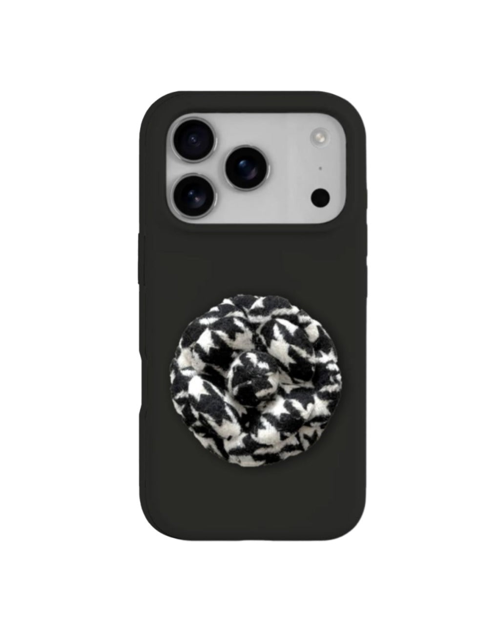 جراب كاميليا أبيض لؤلؤي لهاتف iPhone 16 Pro max