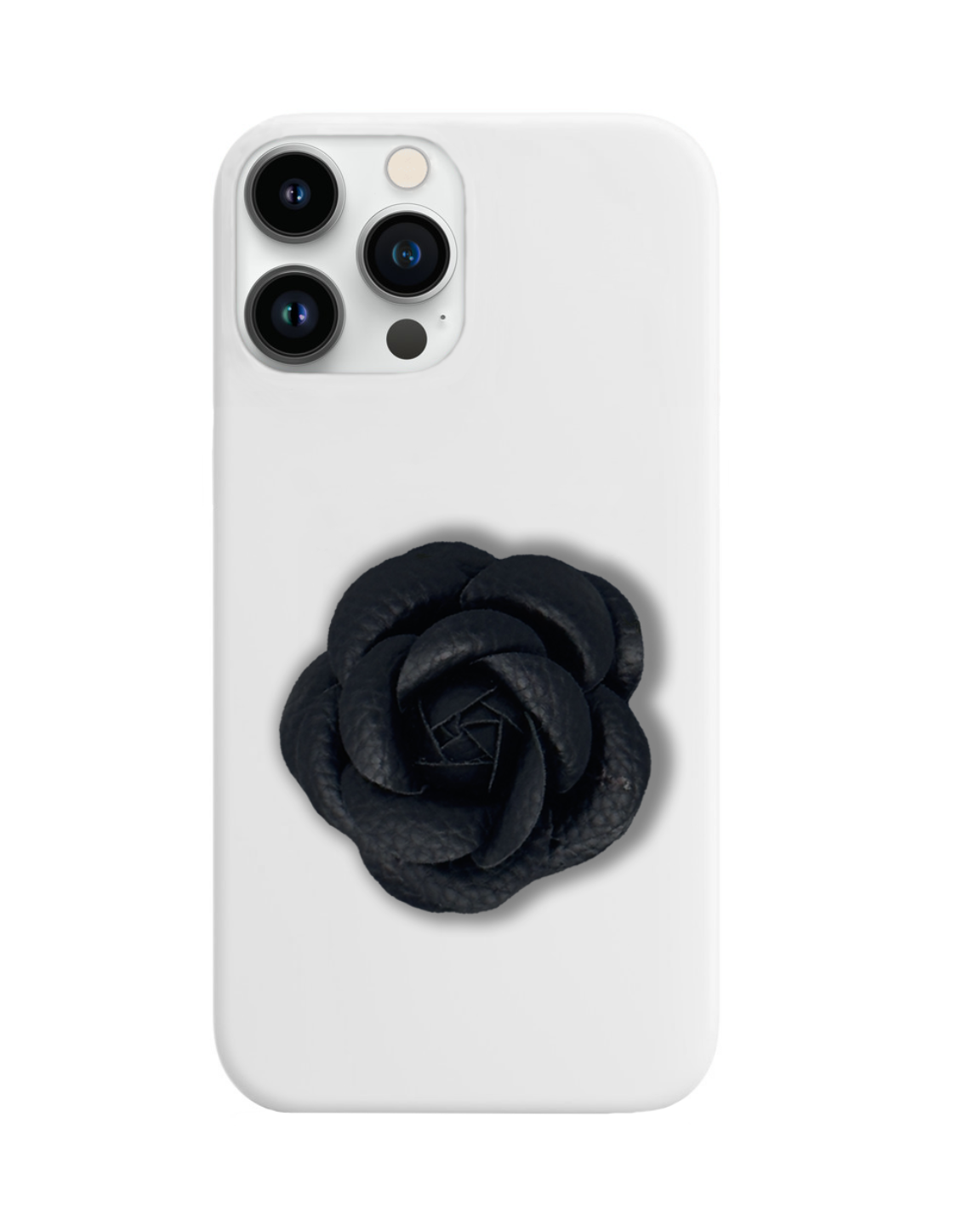 جراب كاميليا أسود أبيض لهاتف iPhone 14