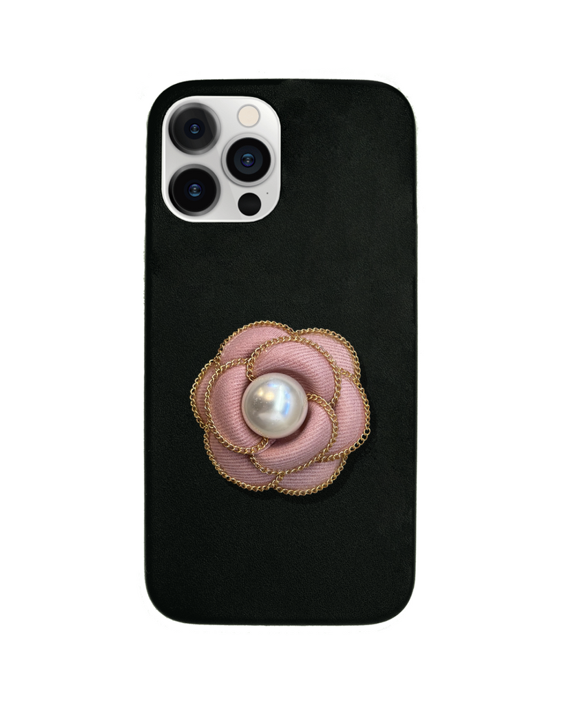 Pink Chain Camellia Case iPhone 12 Pro